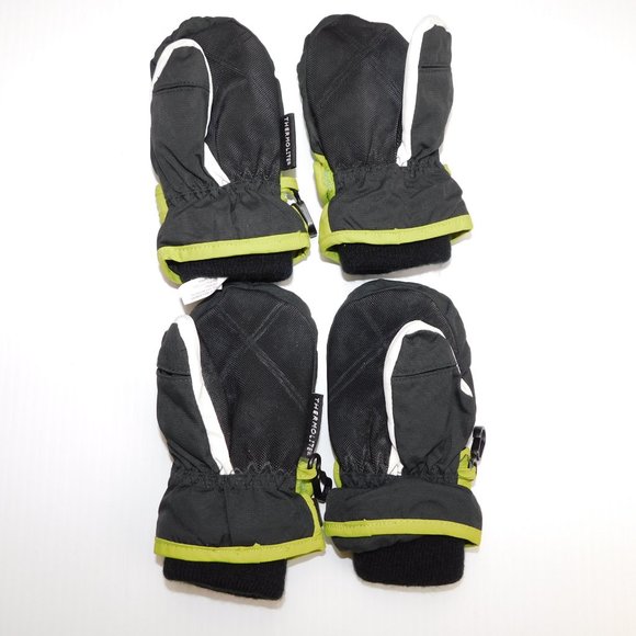 2 Pairs Boys 18 - 24 Months Winter Mittens Gloves - Picture 4 of 4